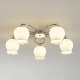 Floral Glass Ceiling Lamp